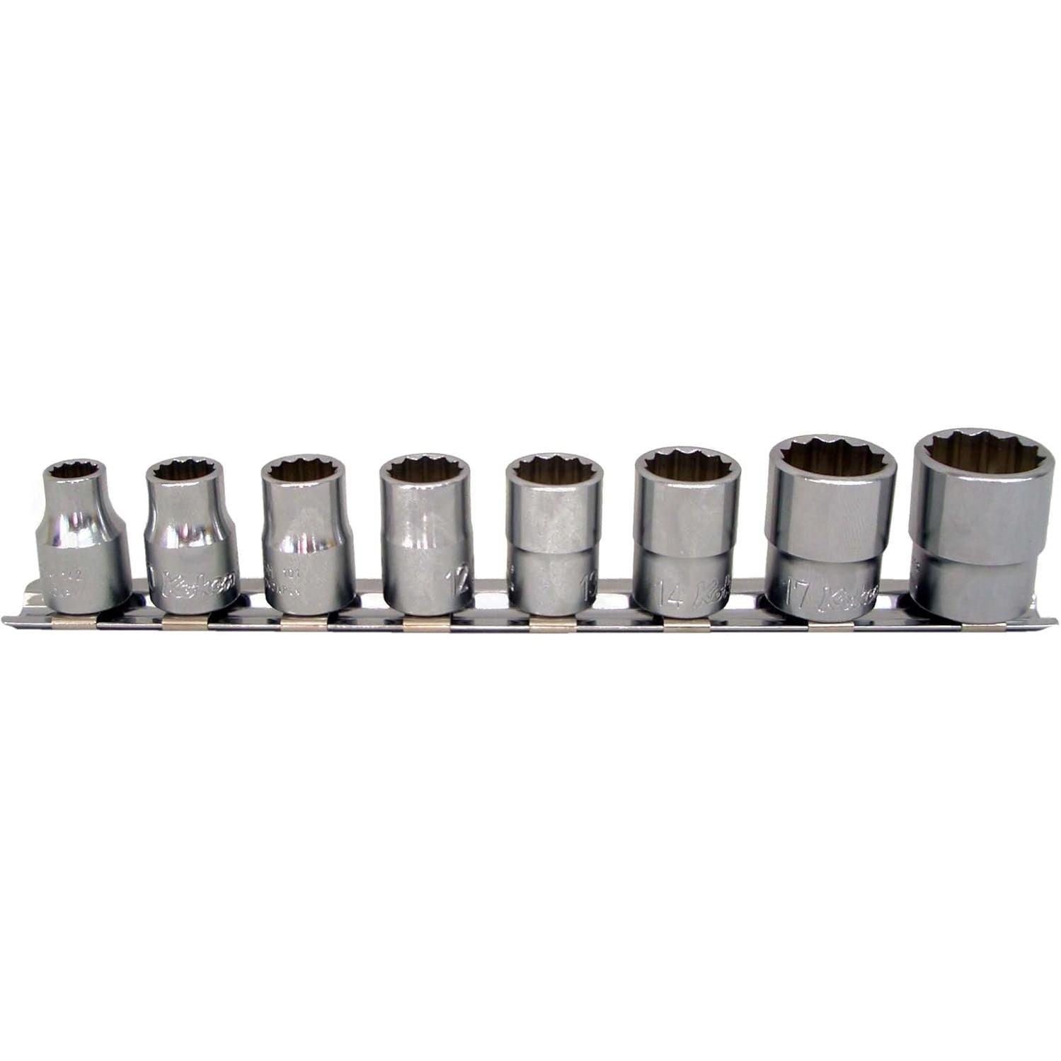 Koken RS3405M/8 - 8 Piece 3/8 Sq. Dr. 12 Point, Metric, Chrome Socket Set