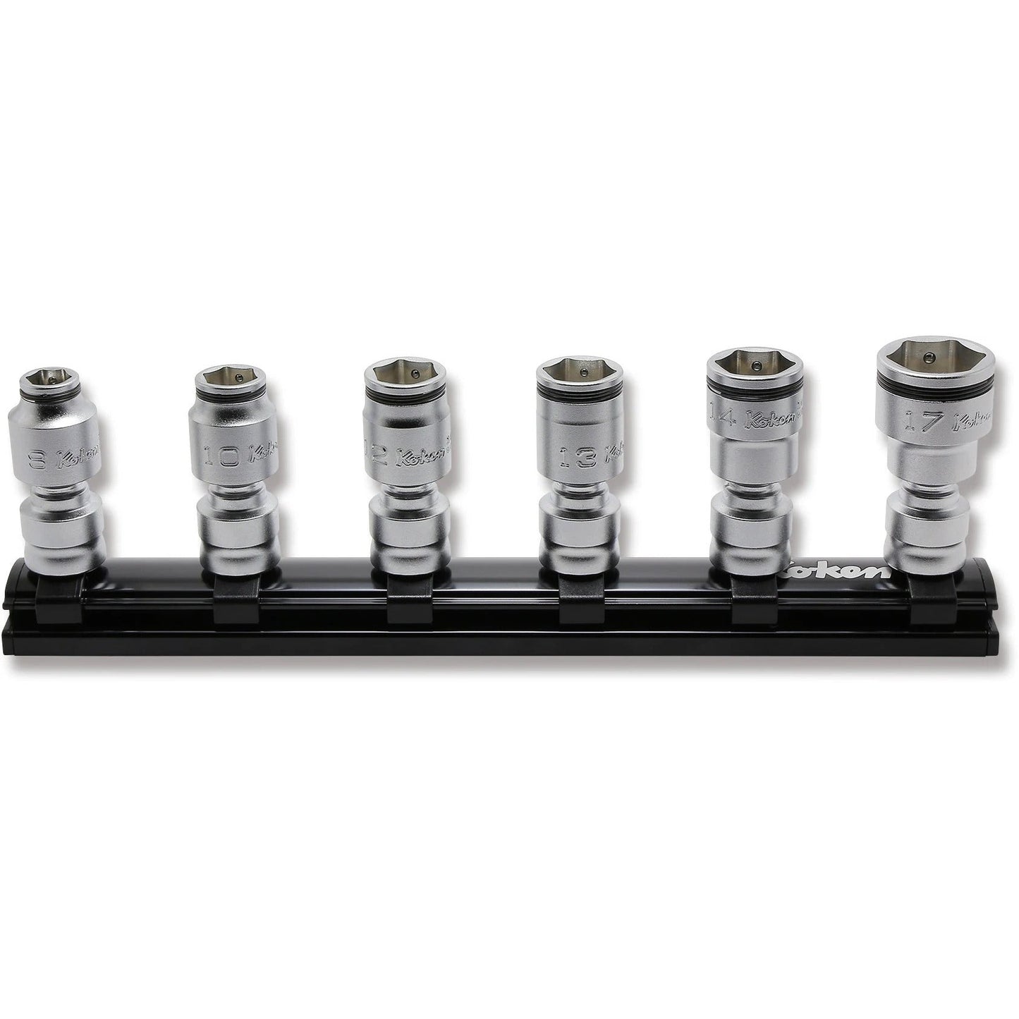 Koken RS3441MZ/6 3/8 Sq. Dr. 6 piece Z-series 6-Point Universal Metric NUT GRIP Socket Set