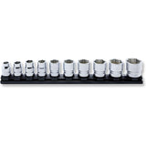 Koken RS4400MZ/10 - 10 Piece 1/2 Sq. Dr. Z-Series, 6 Point, Metric, Chrome Socket set