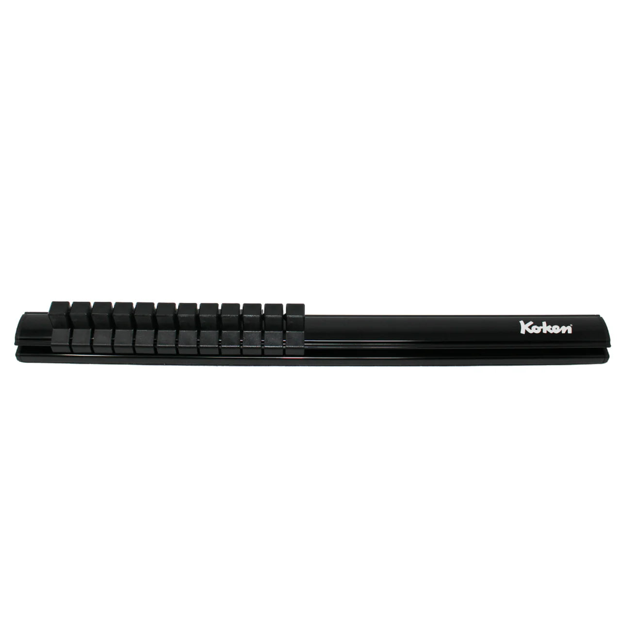 Koken RSAL300-3/8x12 - Magnetic Aluminum Rail 3/8 Plastic Clip x 12 pieces 300mm Length