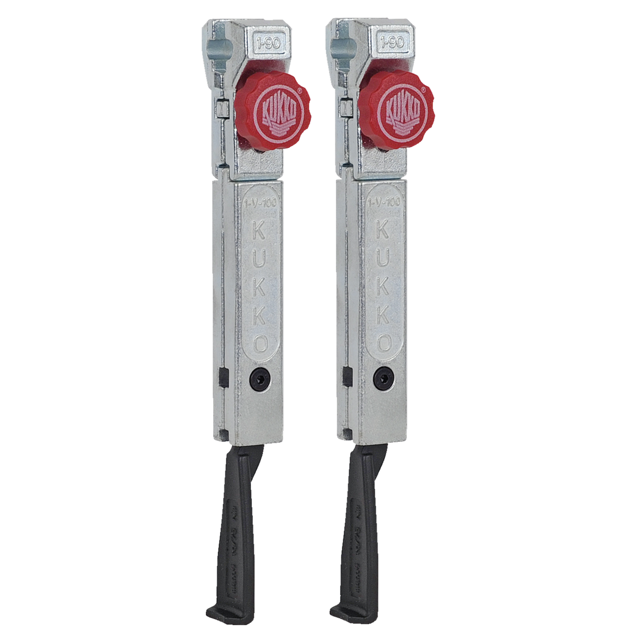 Kukko 1-195-P - Extremely narrow, quick-adjustable jaws pair, total length 227 mm