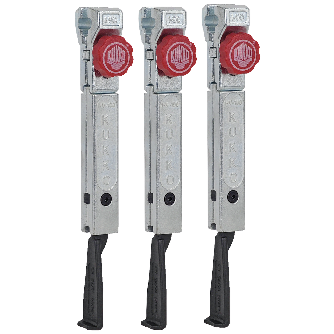 Kukko 1-195-S - Extremely narrow, quickly adjustable jaws set, total length 227 mm