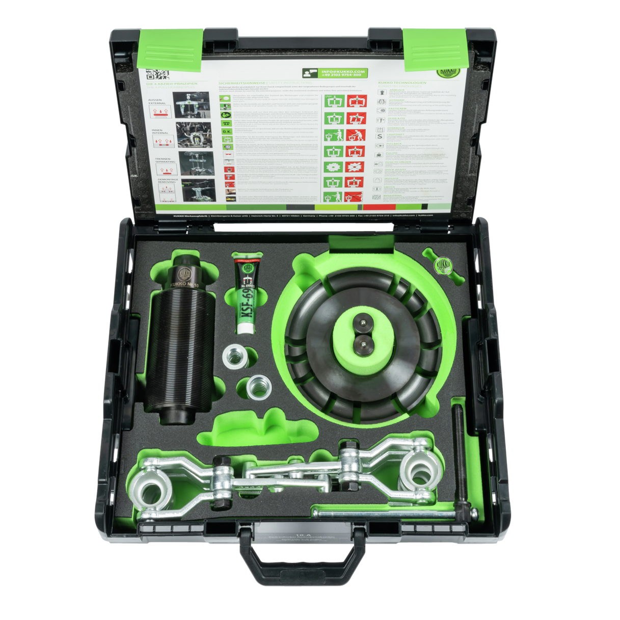 Kukko 10-A - Hydraulic wheel hub puller set up to 250 mm / 20 ton