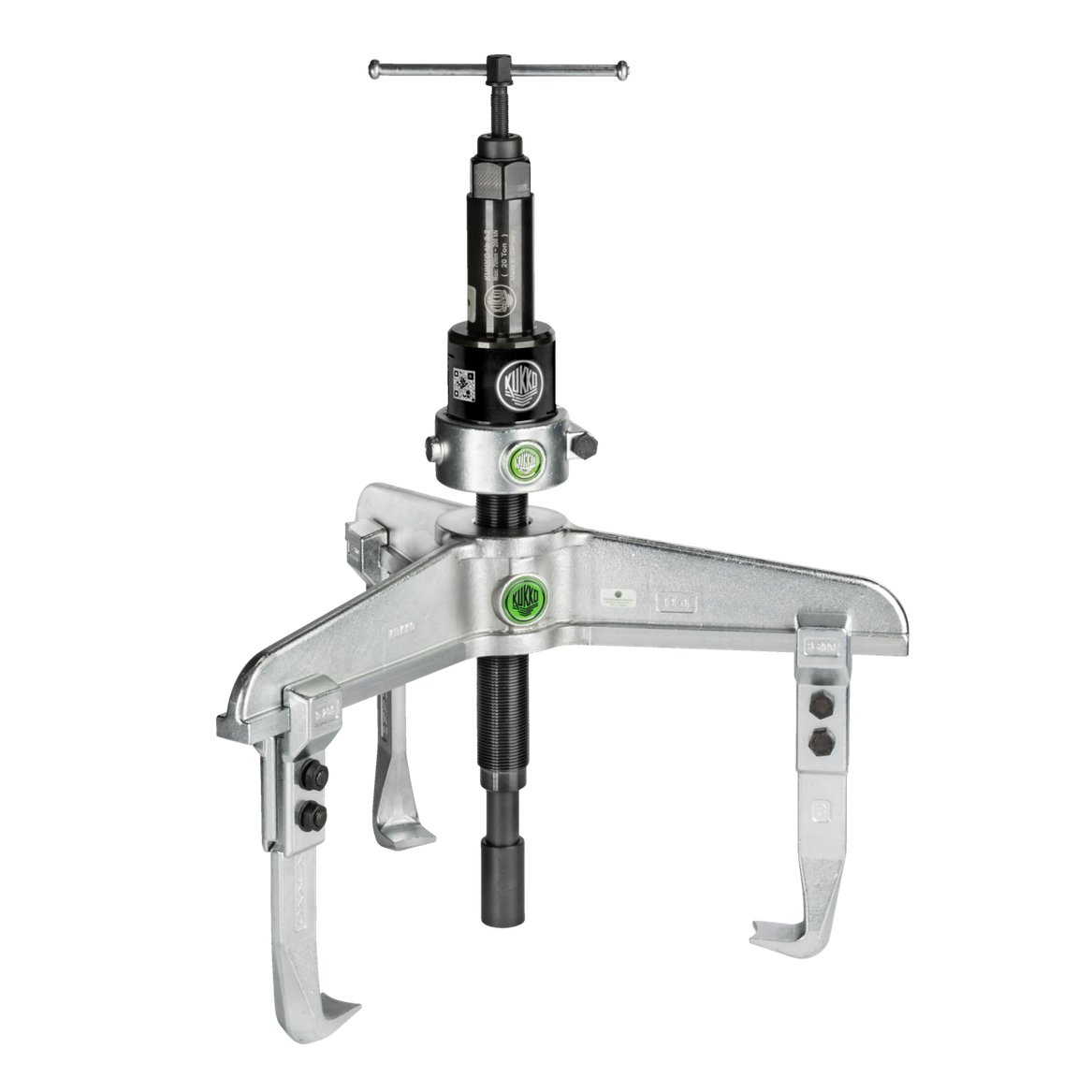 Kukko 11-1-B - Extra strong, 3-arm universal puller 520 x 200 mm with grease hydraulic spindle