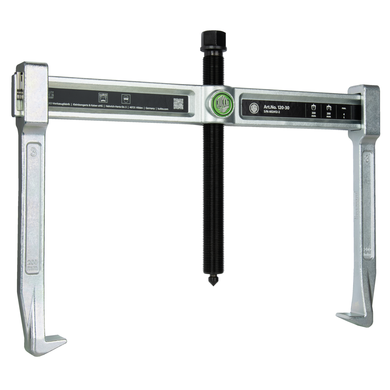 Kukko 120-30 - 2-arm universal puller "VARIO" 350 x 200 mm with spring-loaded end safety device