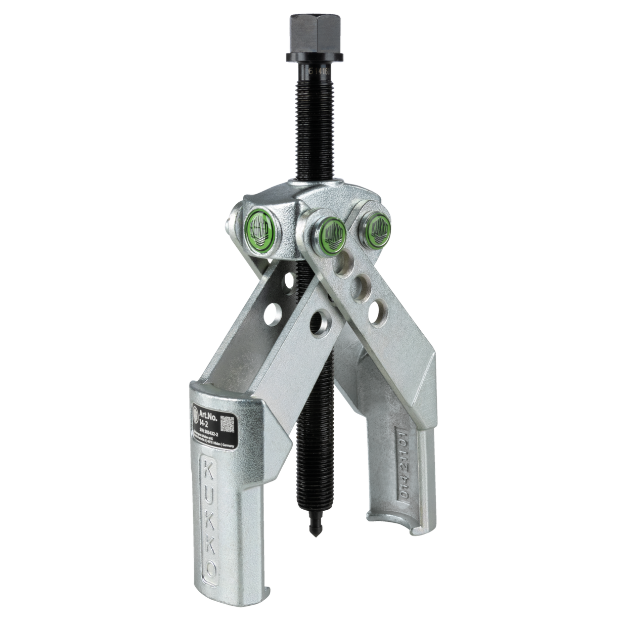Kukko 14-2 - 2-arm puller 10-140 x 125 mm with self-clamping, intersecting puller legs