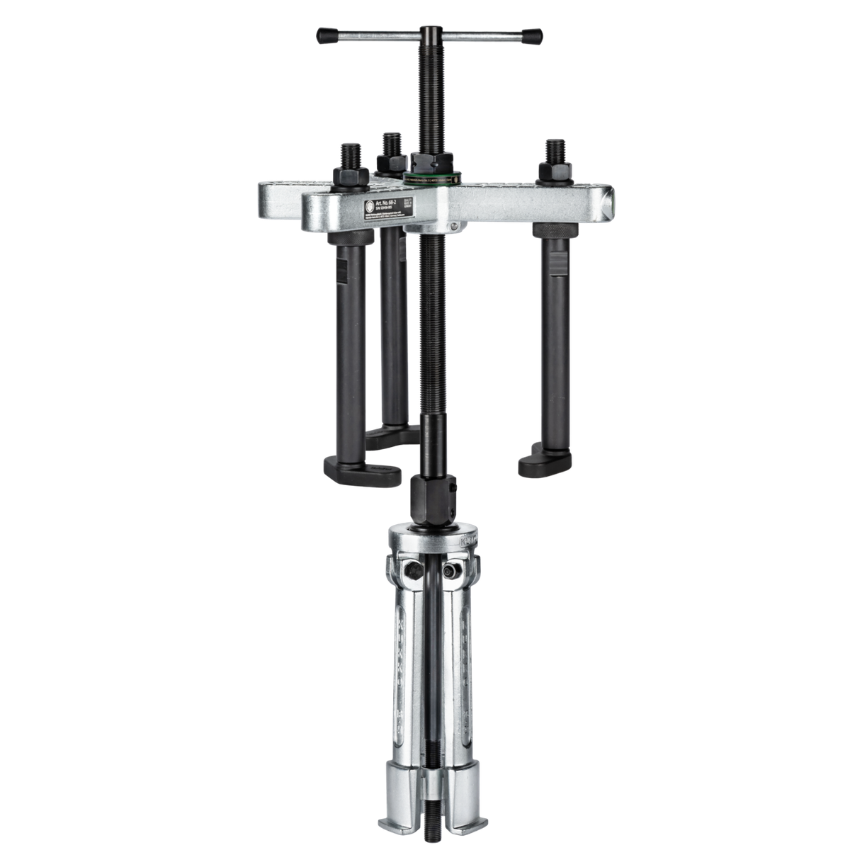Kukko 16-2 - Cylinder sleeve puller with combo crossbar, up to 155 mm spread, 250 mm reach