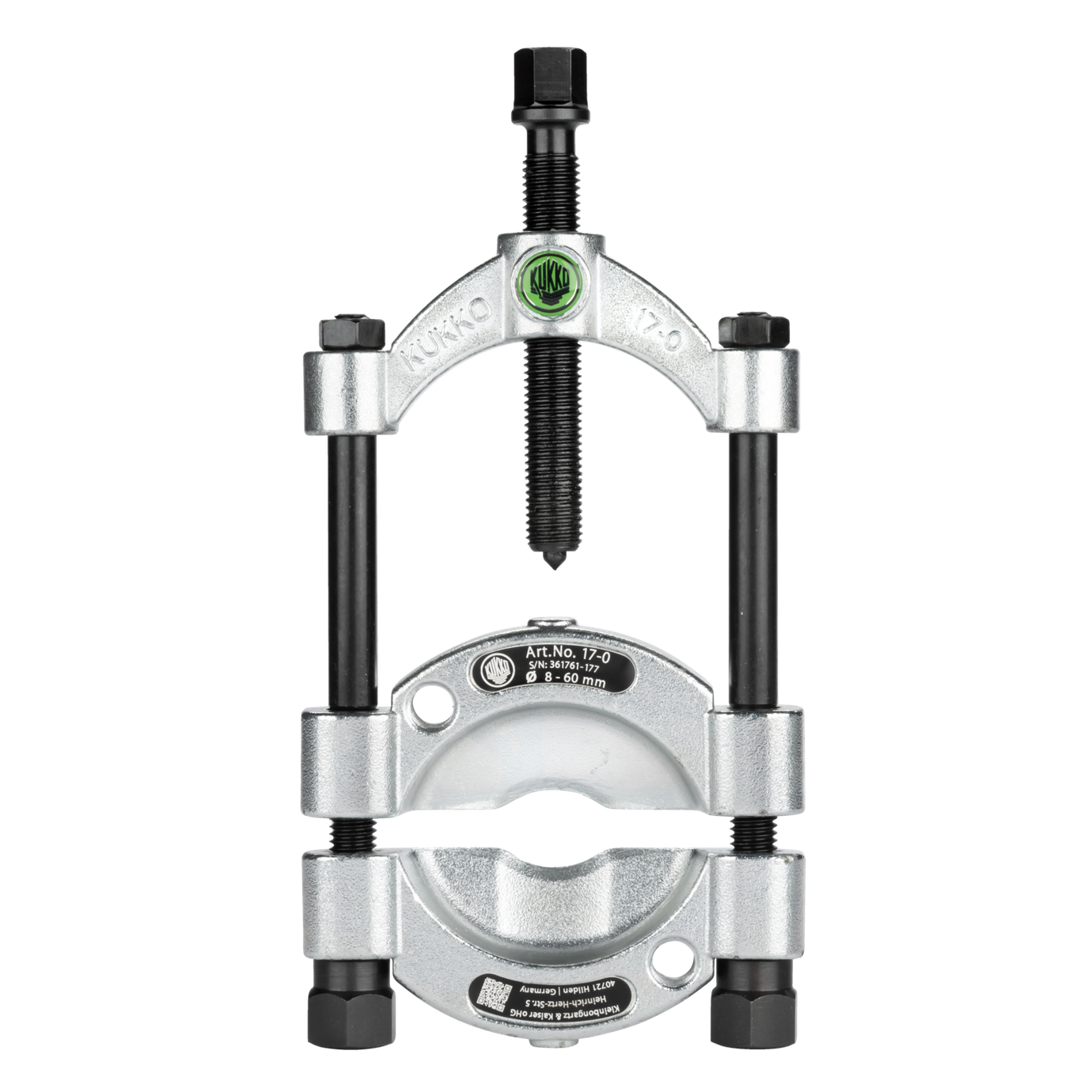 Kukko 17-0 | Seperator with quick clamping pressure spindle, separation diameter 8 mm - 60 mm, 21 mm usable cutting depth