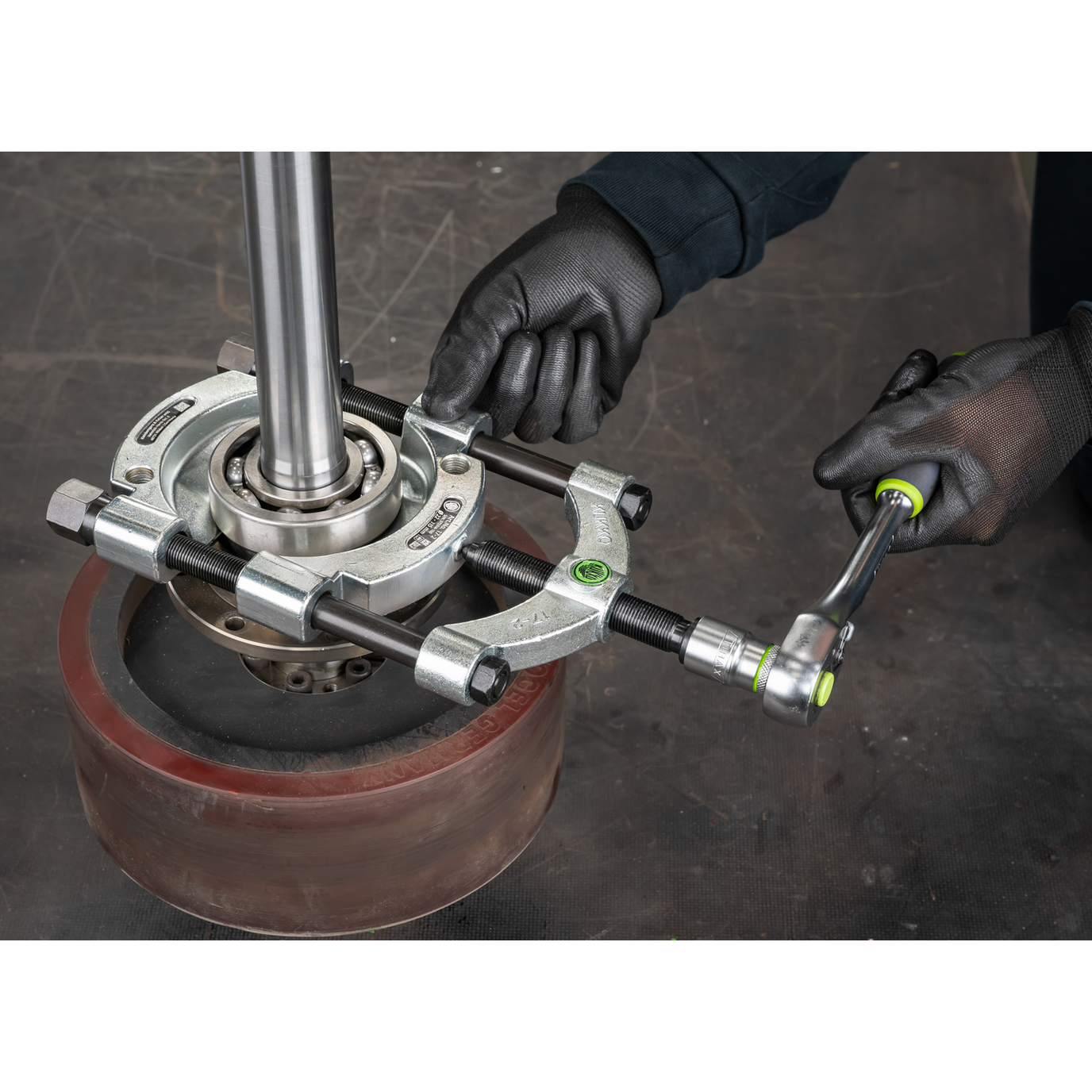 Kukko 17-B | 4-Piece Separator Set with Quick-Release Pressure Spindle Ø 22-115 mm/350 mm