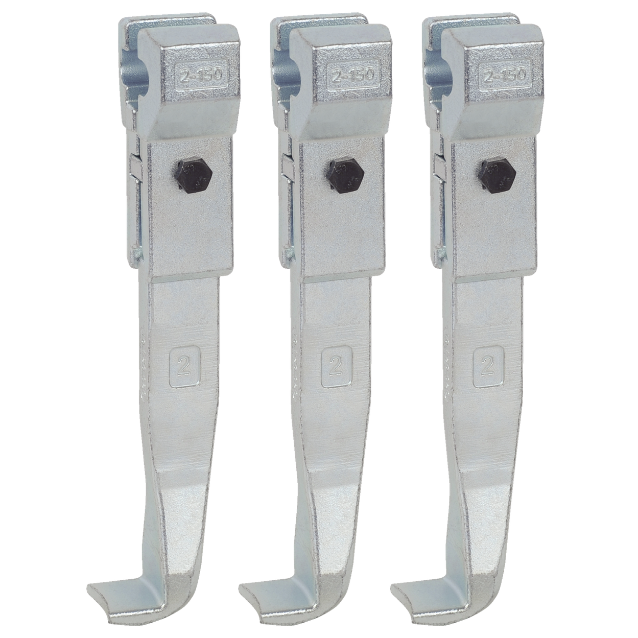 Kukko 2-150-S - Standard Puller Jaws Set, Total Length 193 mm