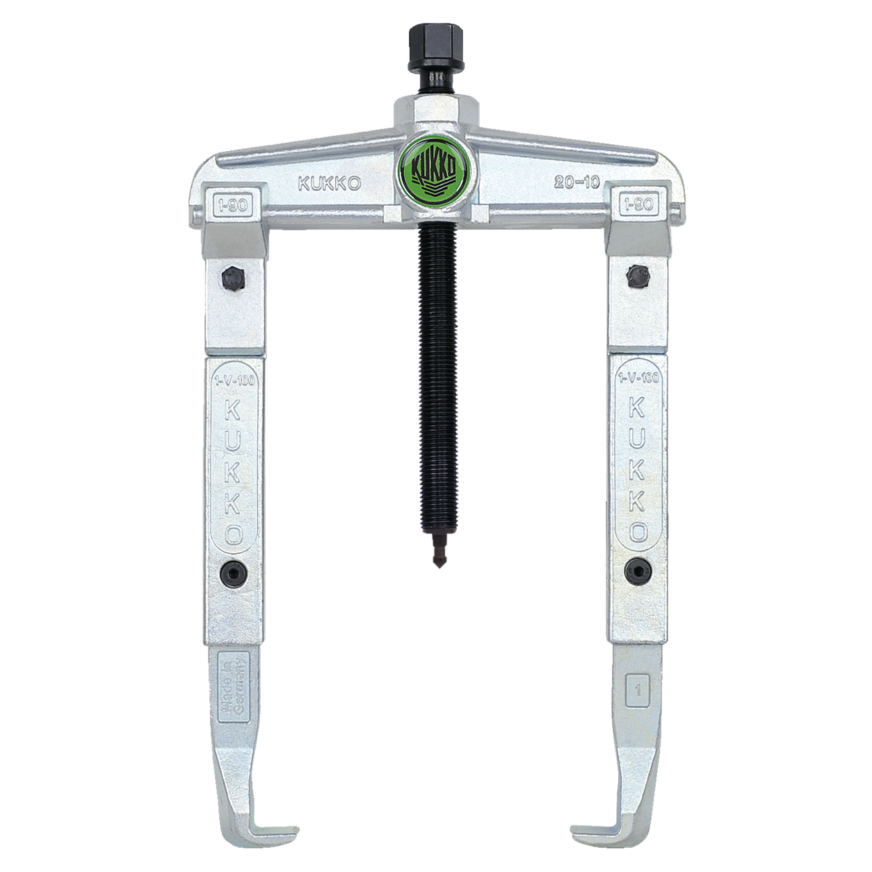 Kukko 20-10-2 - 2-jaw universal puller, up to 120 mm spread, 200 mm reach with extended jaws