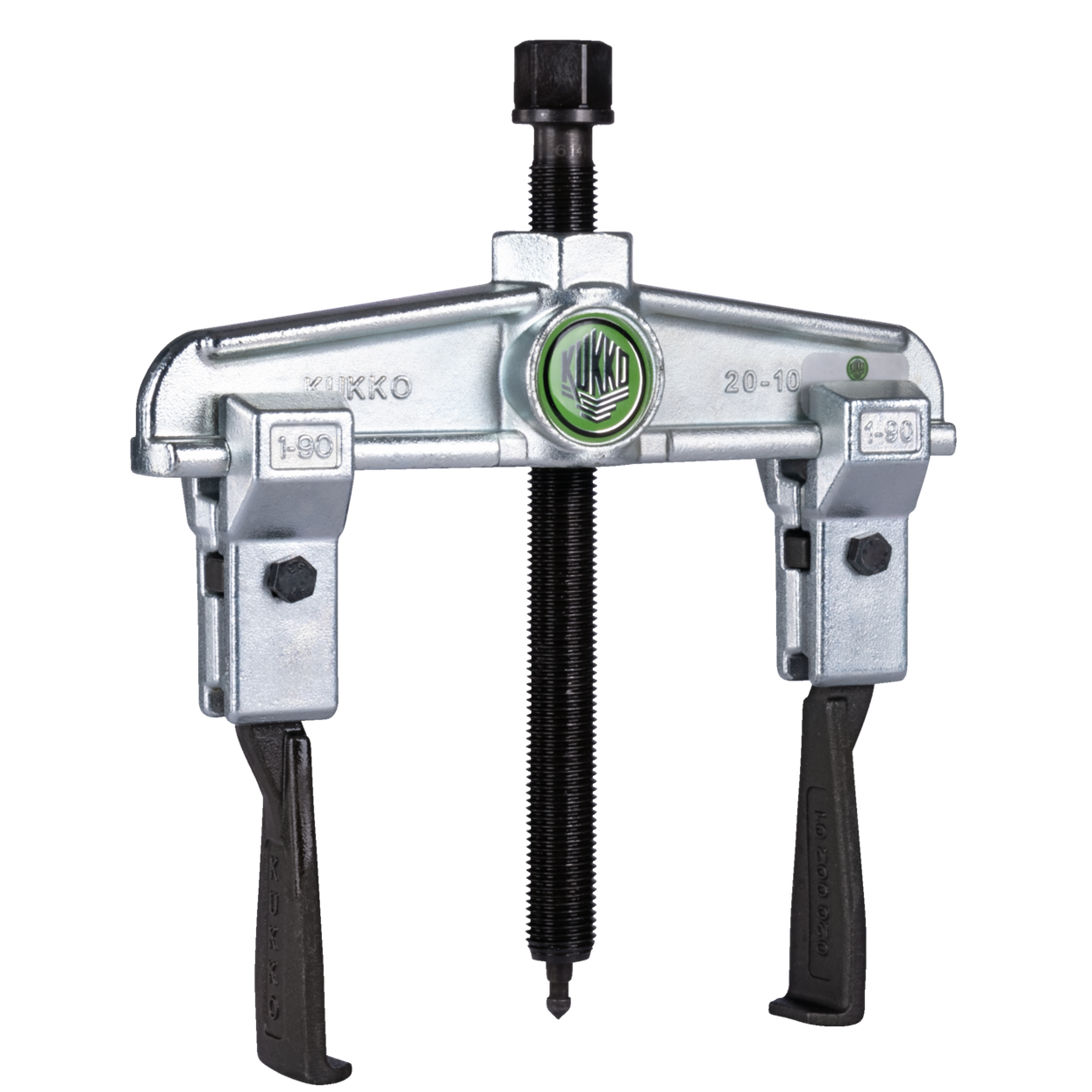 Kukko 20-10-S-T - 2-arm universal puller 120 x 100 mm with extremely narrow puller hooks
