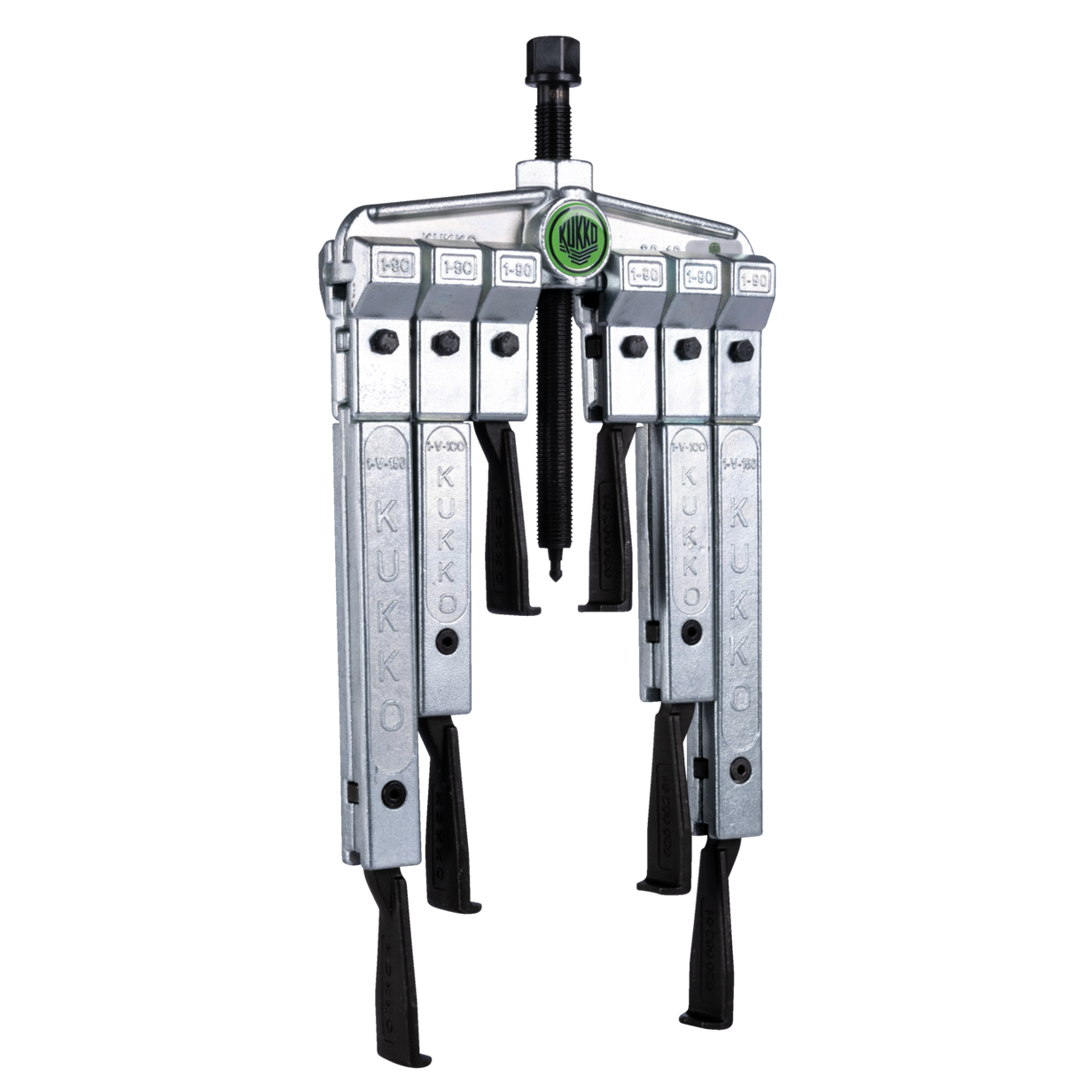 Kukko 20-10-SP-T - 2-arm universal puller 120 x 100 mm with extremely narrow puller hooks in set