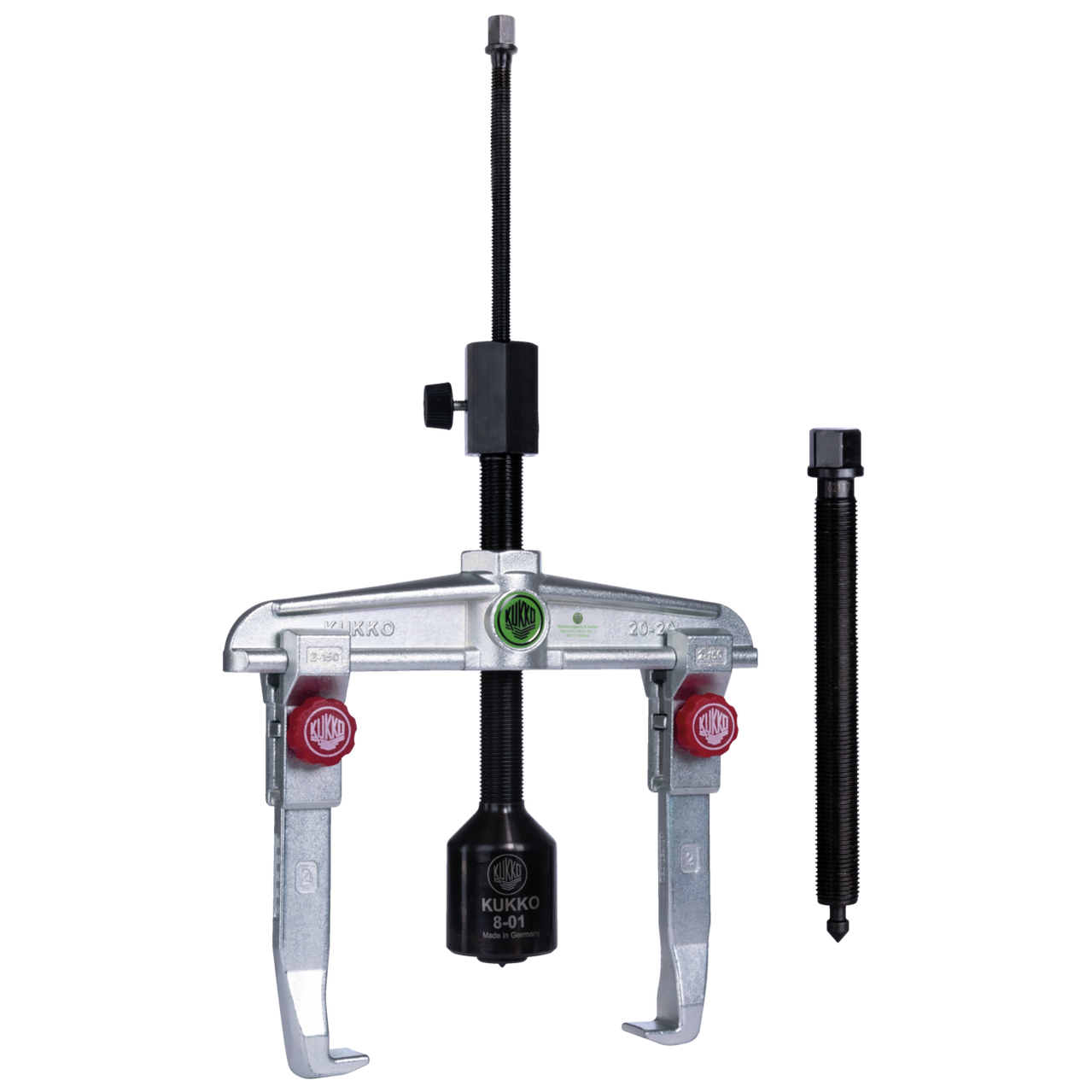 Kukko 20-20+B - 2-arm universal puller 200 x 150 mm with quick-adjustable puller hook and grease-hydraulic spindle