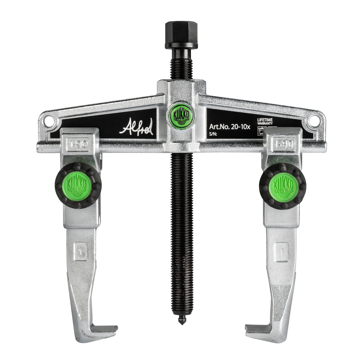 Kukko 20-3x - 2-arm universal puller 250 x 200 mm with quick adjustable trigger hooks