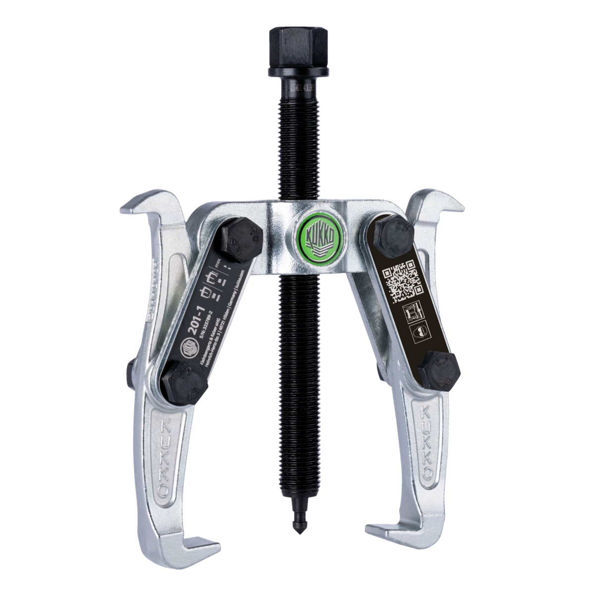 Kukko 201-1 - 2-armed lug puller 150 x 85 mm with oscillating and reversible puller legs