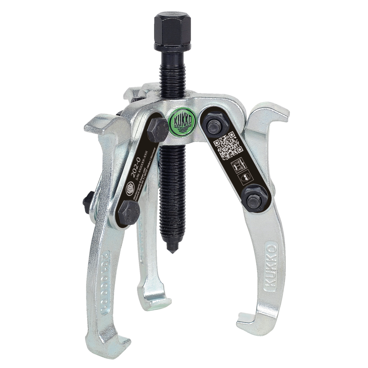 Kukko 202-0 - 3-armed lug puller 100 x 75 mm with oscillating and reversible puller legs