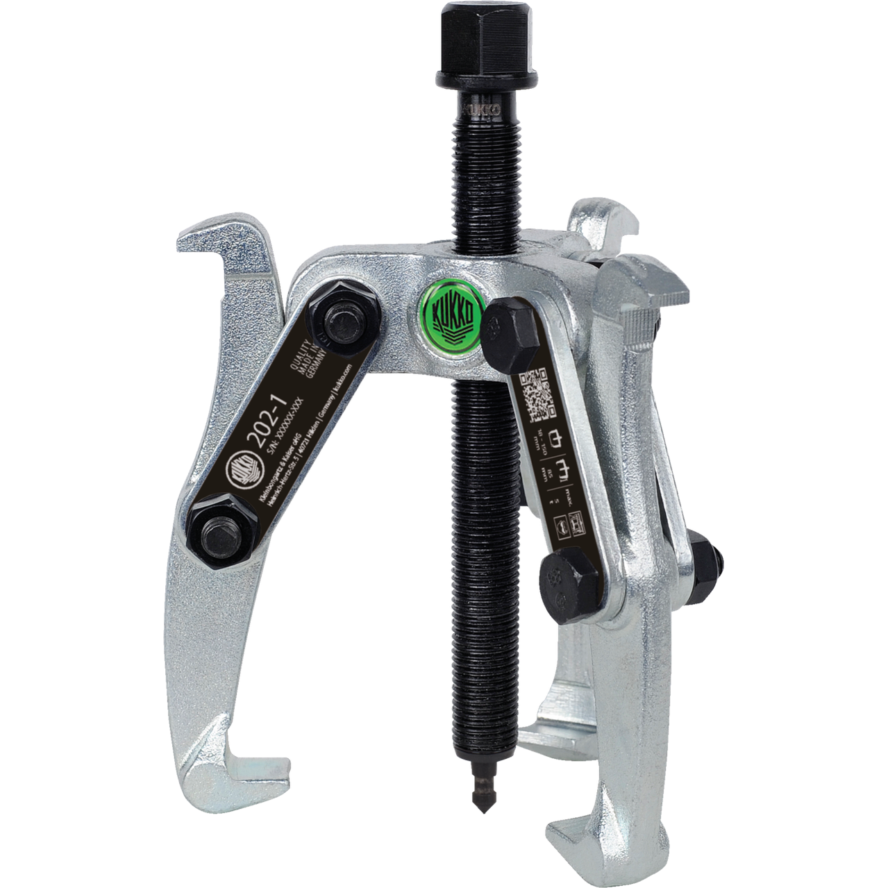 Kukko 202-1 - 3-armed lug puller 150 x 85 mm with oscillating and reversible puller legs