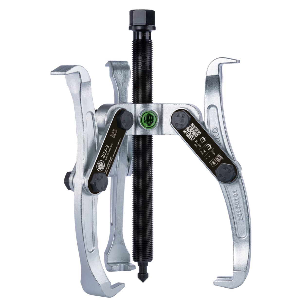 Kukko 202-2 - 3-armed lug puller 220 x 130 mm with oscillating and reversible puller legs