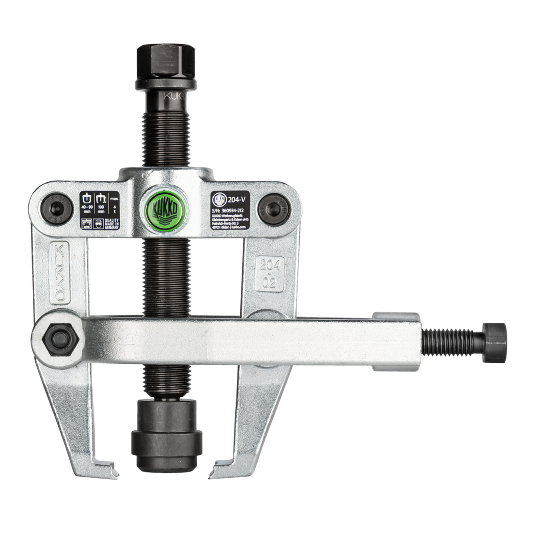Kukko 204-V - 2-arm bearing puller with side clamp and adapter – KCI Tools