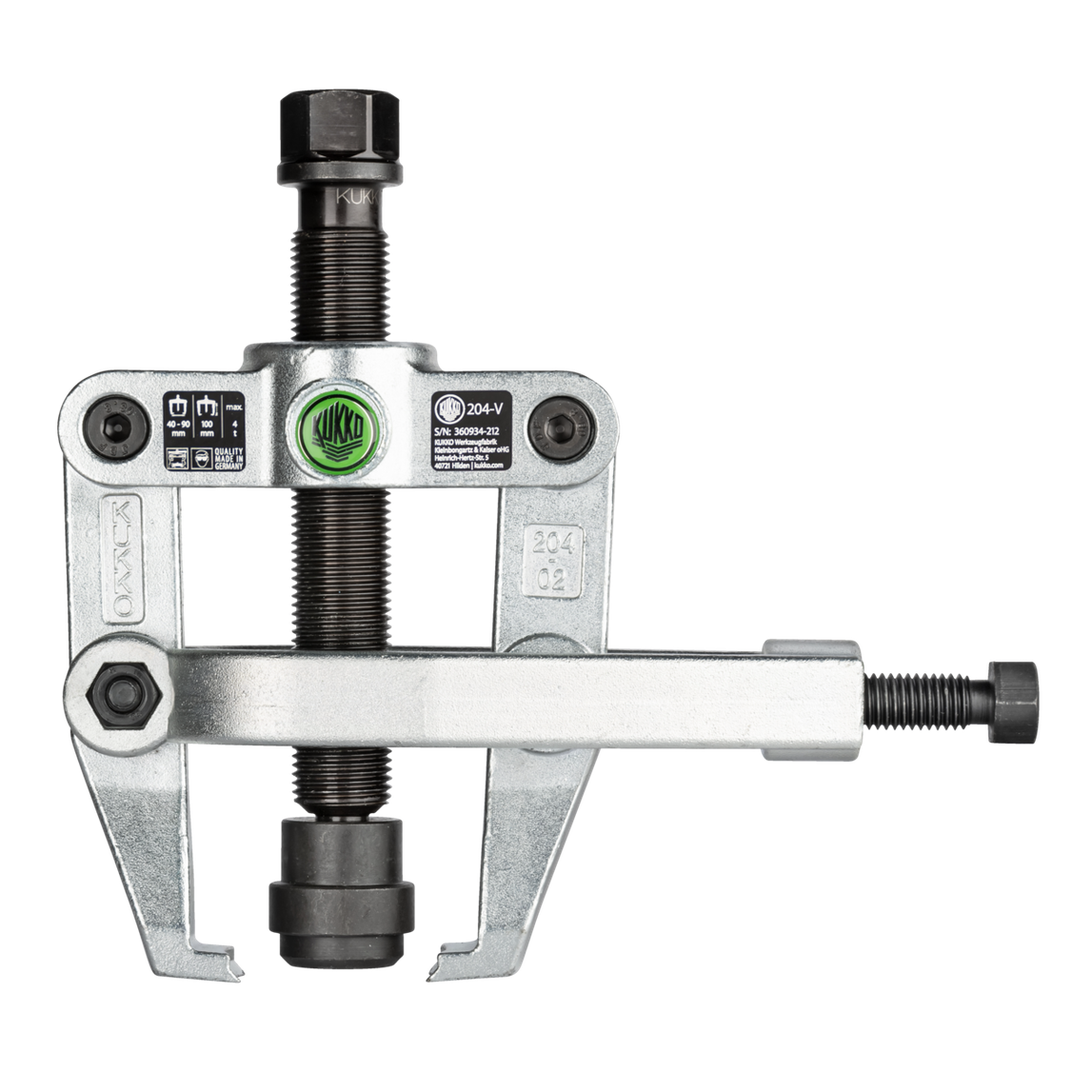 Kukko 204-V - 2-arm bearing puller with side clamp and adapter