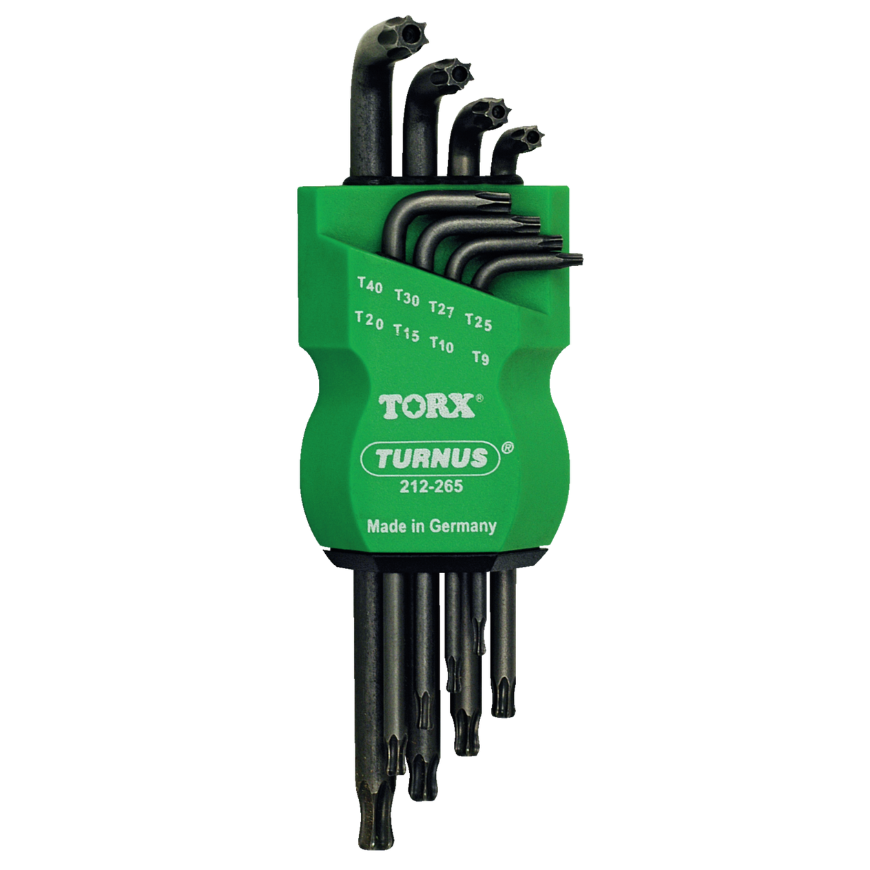 Kukko 212-265 - Tamper-TX-Allen Key Set with Key Sizes 9, 10, 15, 20, 25, 27, 30, 40