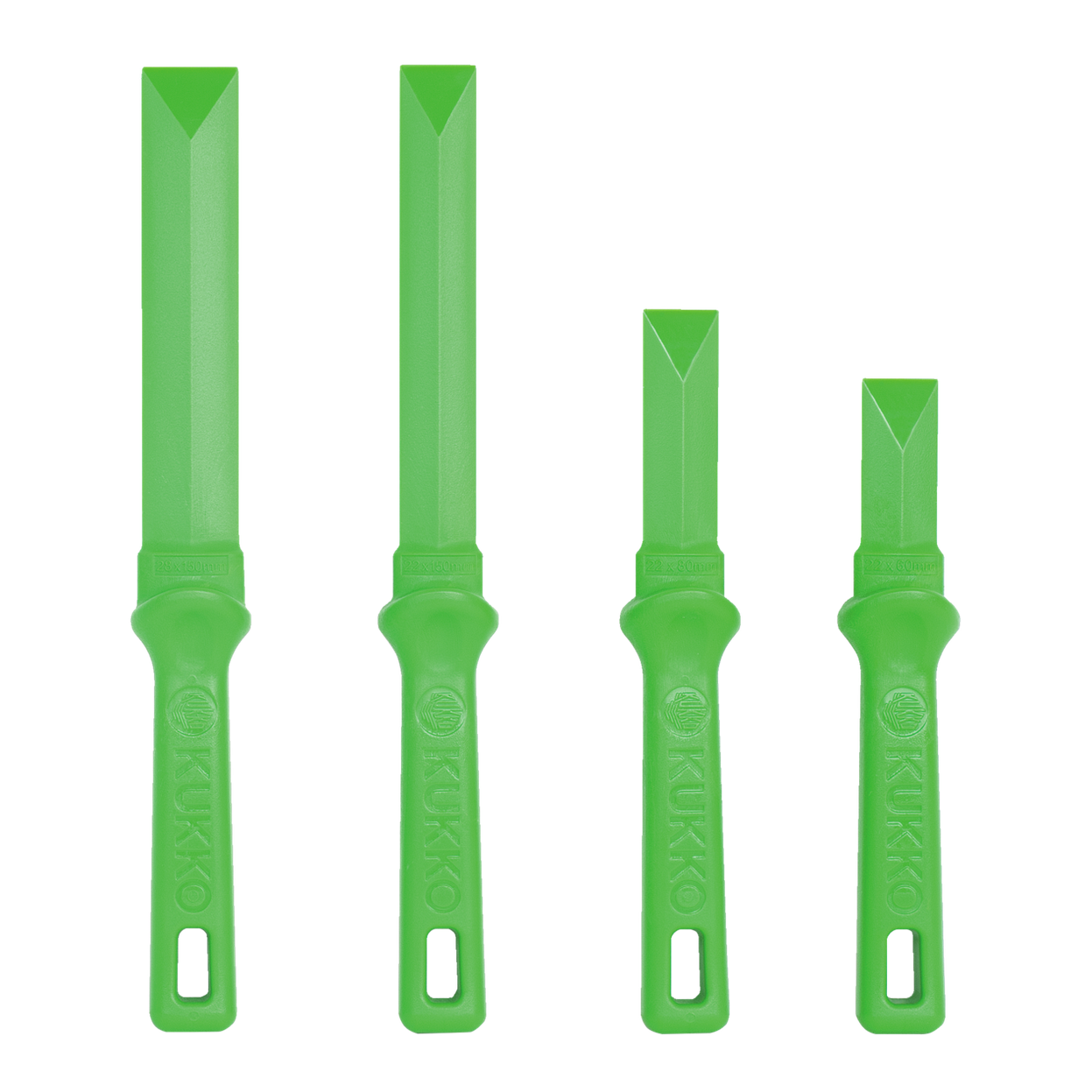 Kukko 2200 - Soft scraper set with 60/80/150 mm blade length
