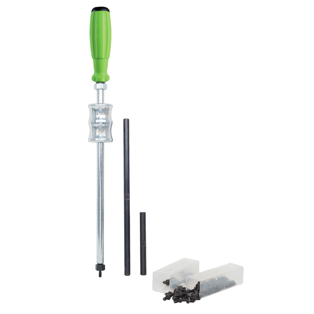 Kukko 222-S - Seal ring removal tool with sliding hammer, 2 extensions, special screwdriver set, length 650 mm