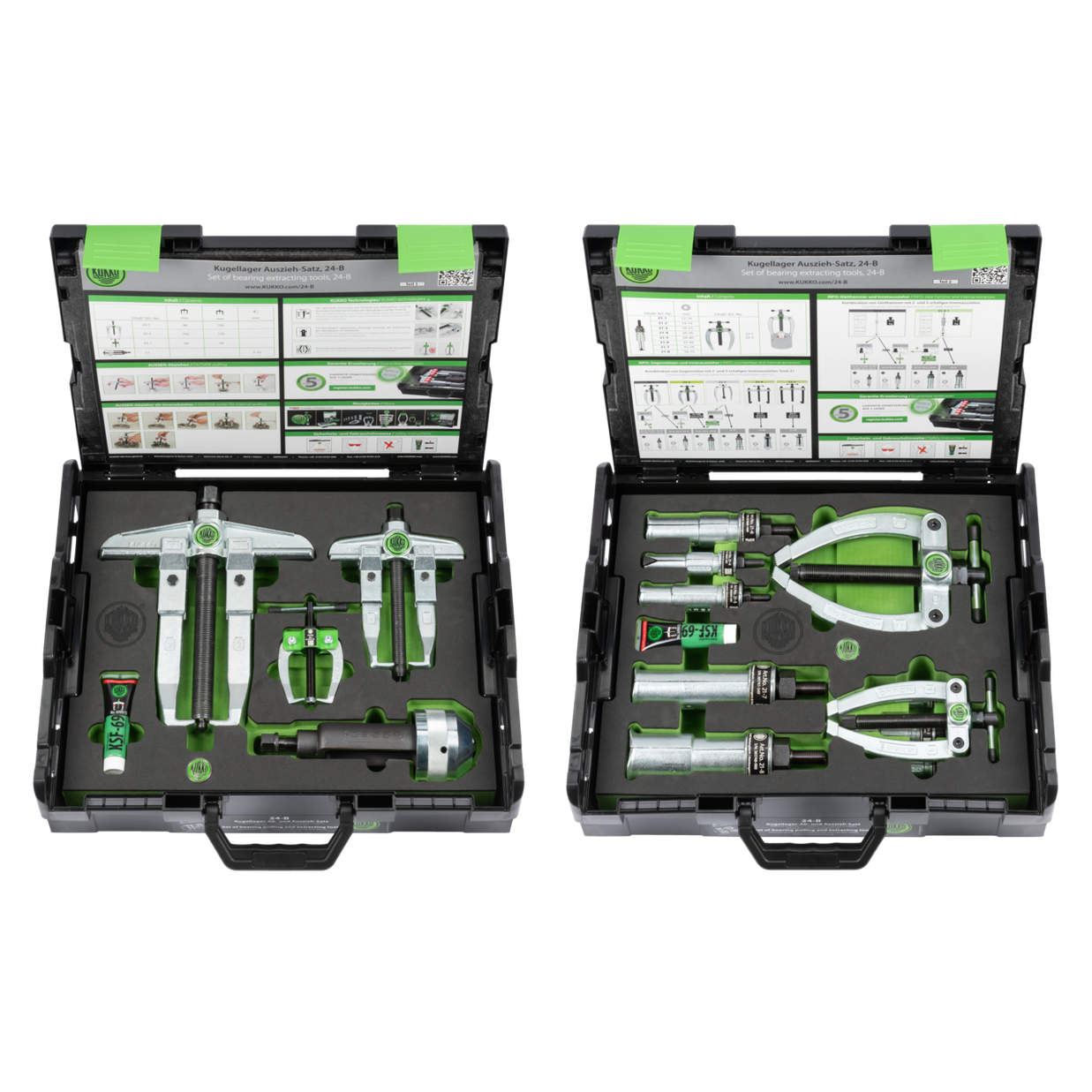 Kukko 24-B - Ball Bearing Removal and Extraction Set 14-Piece