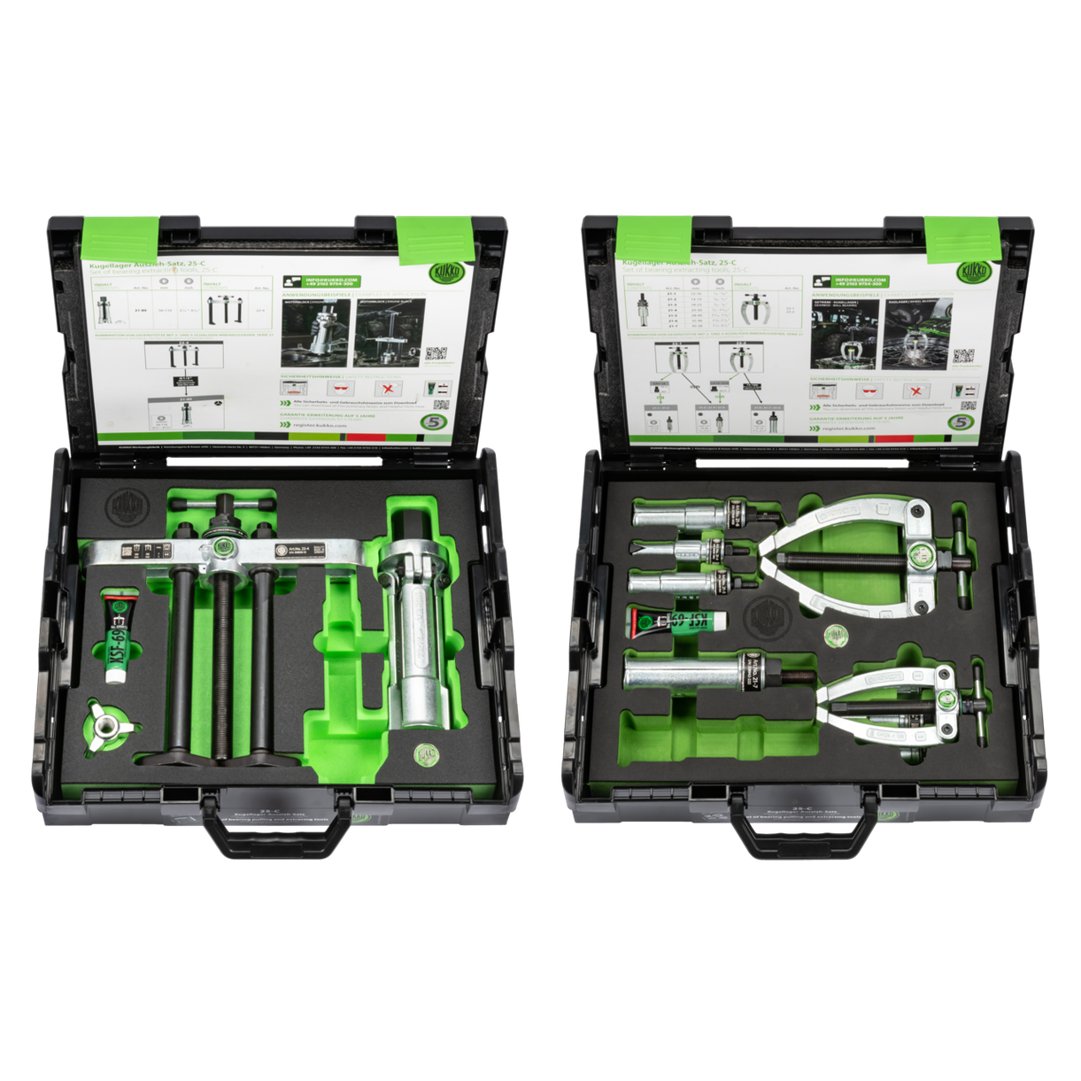 Kukko 25-C - Ball Bearing Extractor Set with Counter Stay ¯ 12-110 mm
