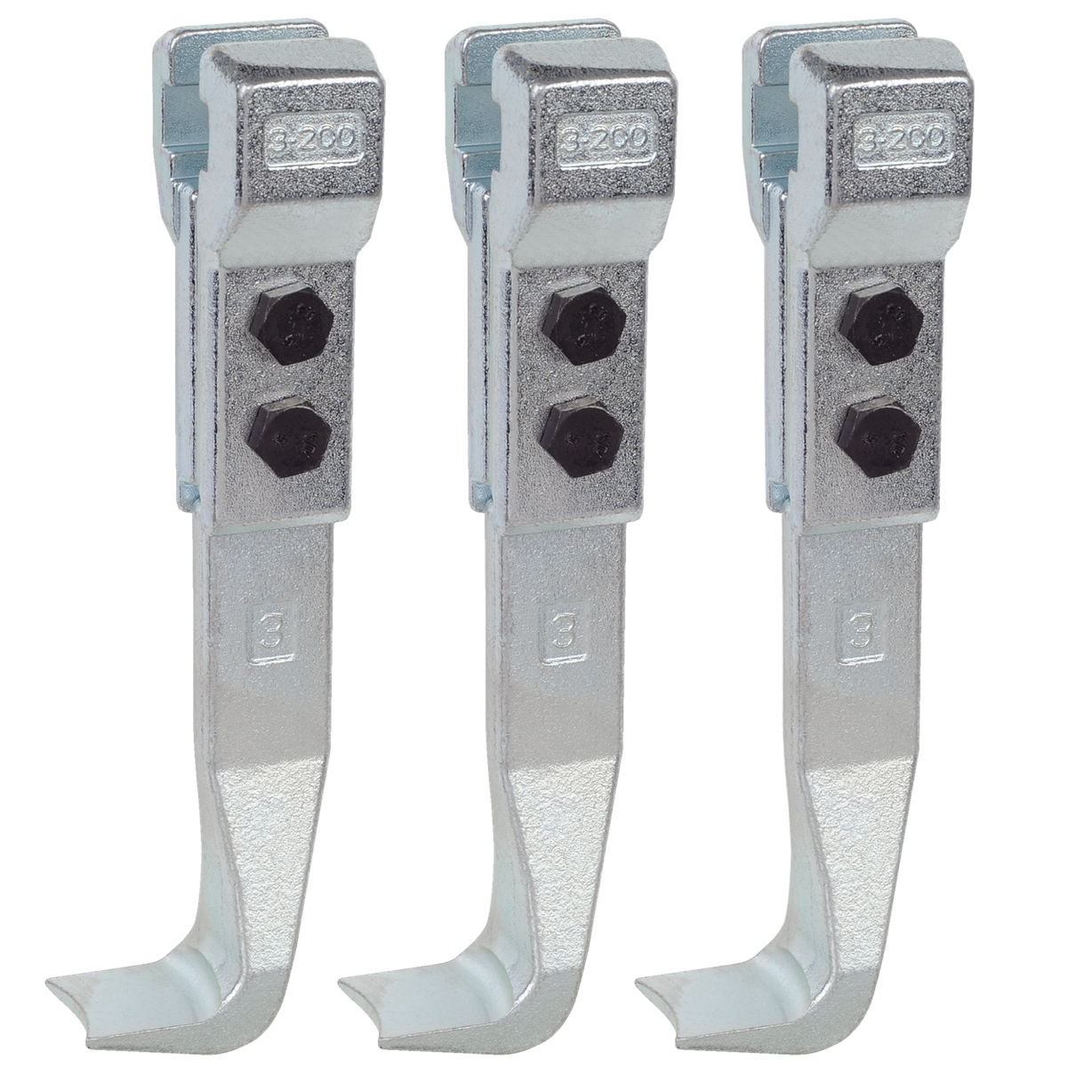 Kukko 3-200-S - Standard Puller Jaws Set, Total Length 255 mm