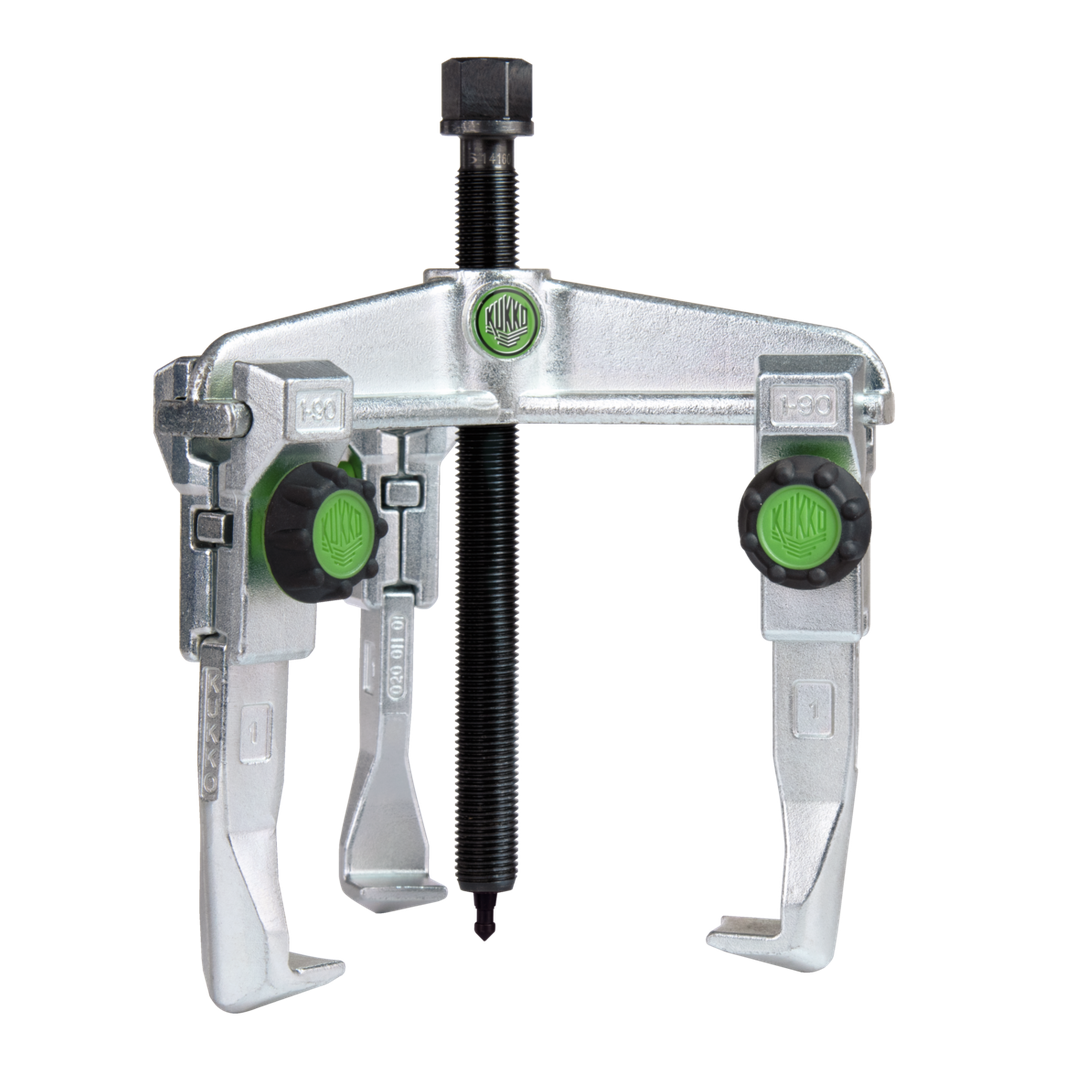 Kukko 30-1x - 3-arm universal puller 90 x 100 mm with quick adjustable trigger hooks