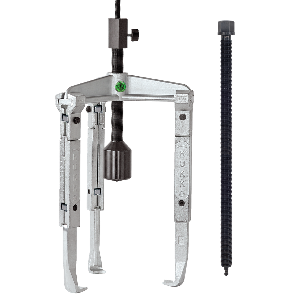 Kukko 30-2-3-B - 3-arm universal puller 160 x 300 mm with adjustable, extended puller hooks and grease hydraulic spindle