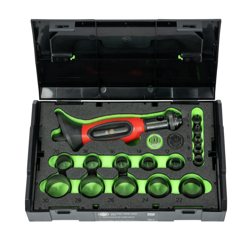 Kukko 326-330 - Ring Stamping Tool Set, 16-piece, 3-30 mm