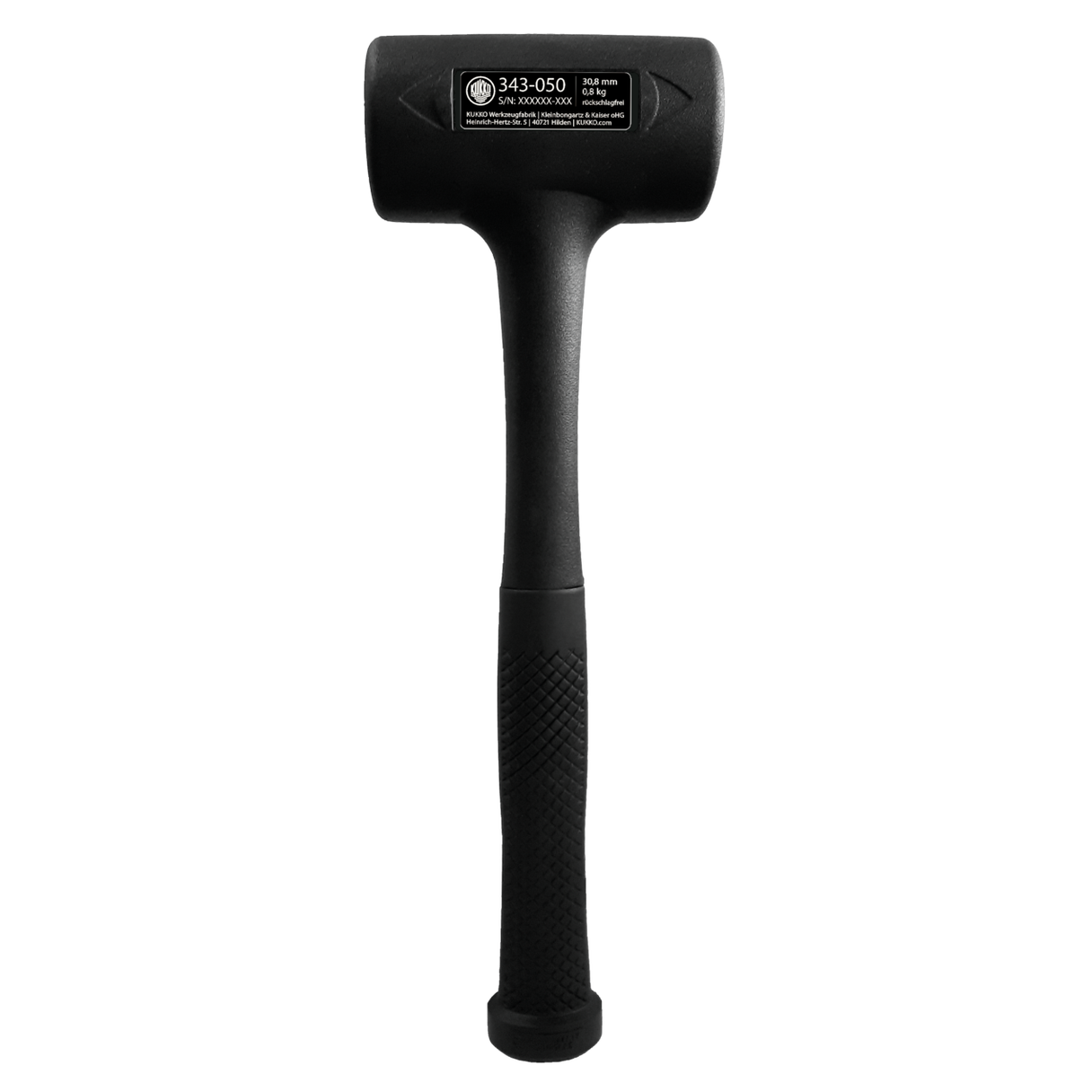 Kukko 343-050 - Shockproof soft-face hammer made of nitrile rubber 50 mm