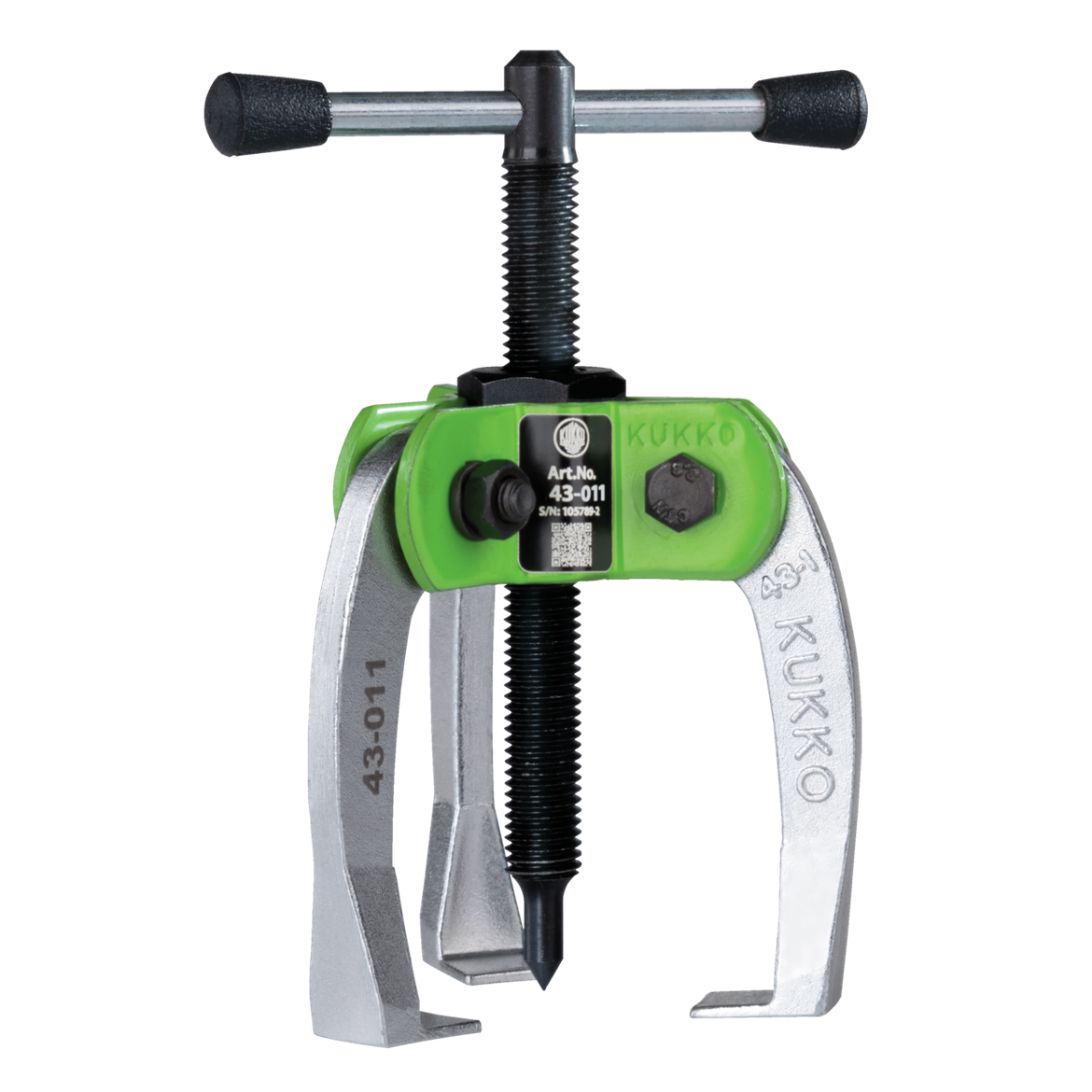Kukko 43-0-11 - Handy, 3-jaw puller with force-amplifying, self-centering, narrow puller jaws, up to 60 mm spread, 50 mm reach