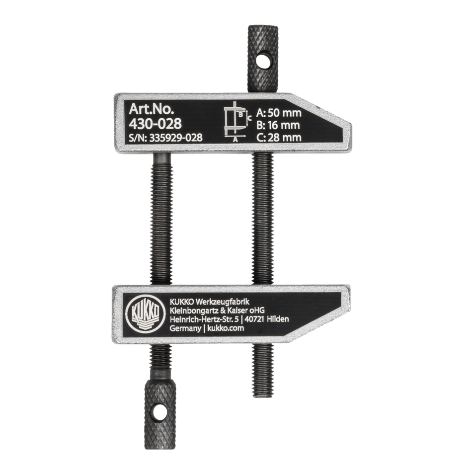 Kukko 430-028 - Parallel screw clamps 0 - 28 mm