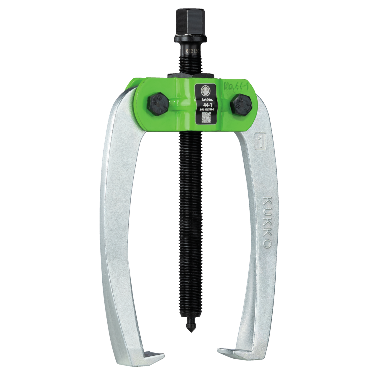 Kukko 44-1 - Handy, 2-arm industrial puller 100 x 100 mm with power-transmitting and self-centering puller legs