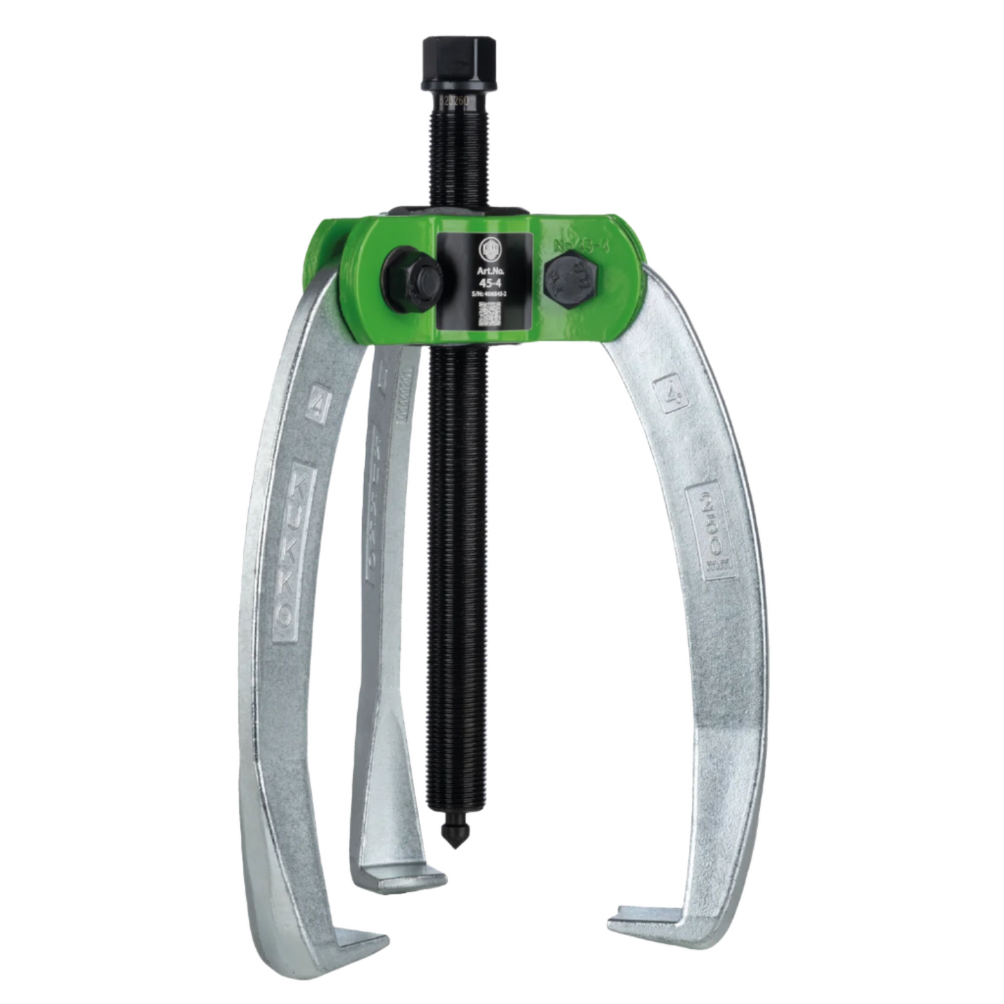 Kukko 45-4 | 3-Jaw Industrial Puller With Force-Amplifying, Self-Centering Jaws, Up To 250 mm Spread, 200 mm Reach