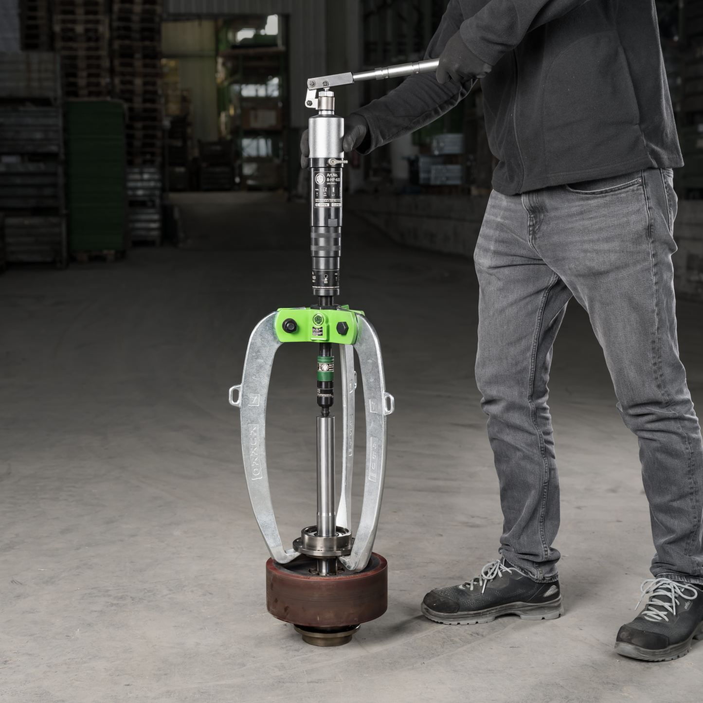 Kukko 45-4 | 3-Jaw Industrial Puller With Force-Amplifying, Self-Centering Jaws, Up To 250 mm Spread, 200 mm Reach