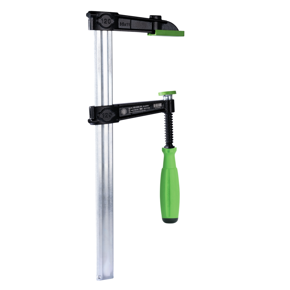 Kukko 493P0500-120 - Malleable cast iron screw jack VIRIDIS with 3K comfort grip 500 x 120 mm