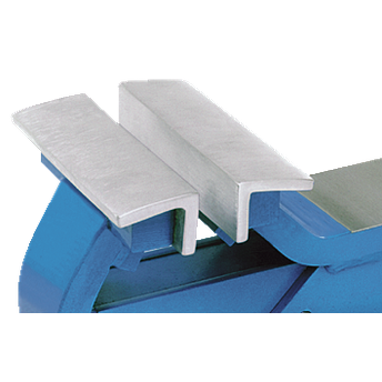 Kukko 550-080 - Vise jaws with magnetic strips, aluminum with prisms 80 mm