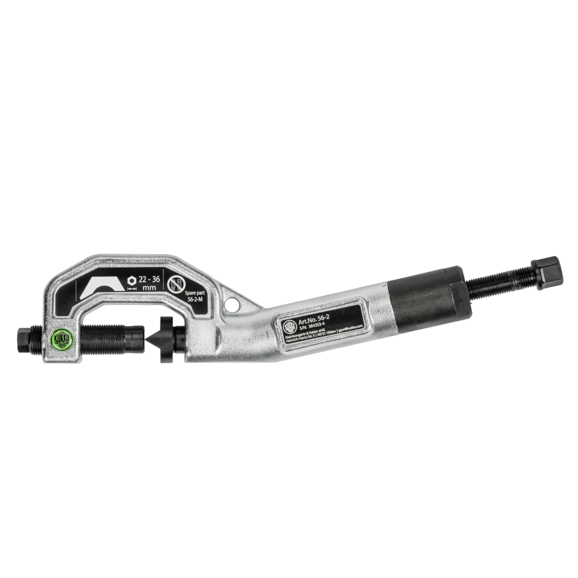 Kukko 56-2 - Single-segment, grease-hydraulic nut splitter Span 22-36 mm