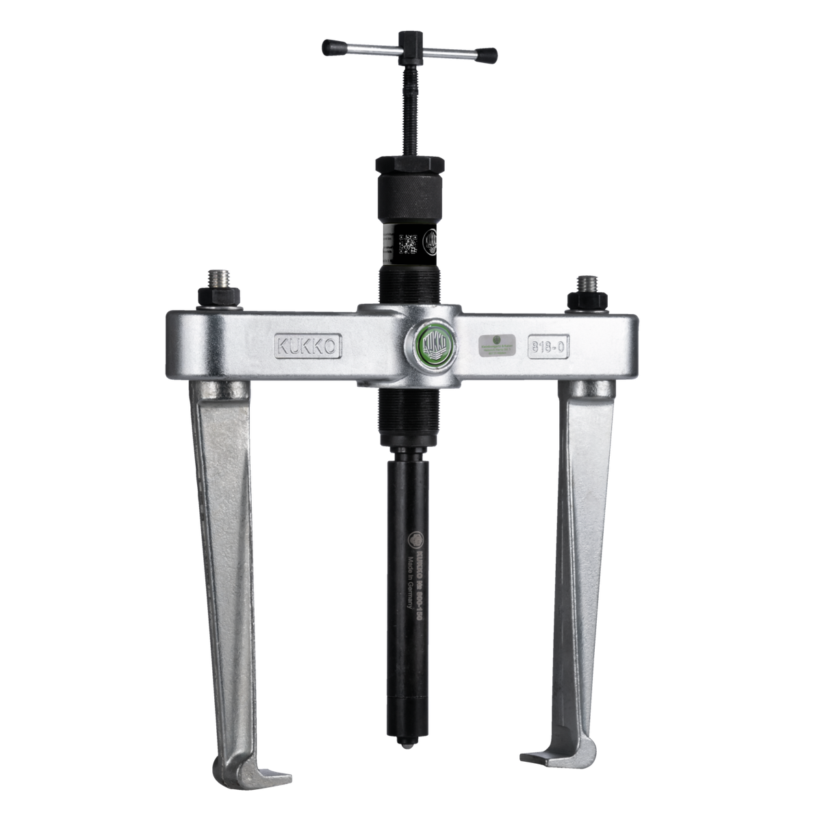 Kukko 820-0 - 2-jaw puller with hydraulic spindle, up to 225 mm spread, 225 mm reach