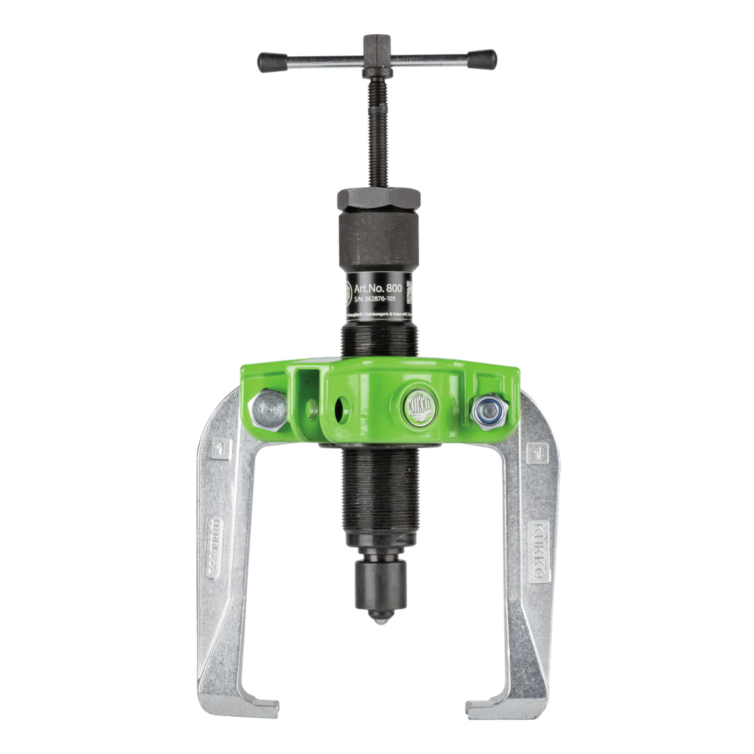 Kukko 844-1-B - Handy, 2-arm pullers 100 x 100 mm with power-transmitting, self-centering puller legs and grease-hydraulic spindle up to 10 t