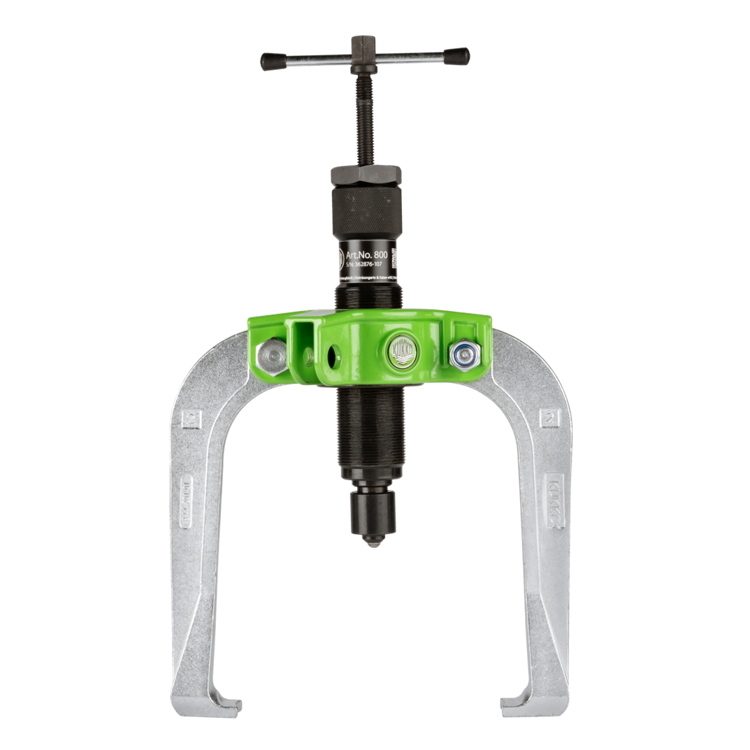 Kukko 844-2-B - Handy, 2-arm pullers 150 x 150 mm with power-transmitting, self-centering puller legs and grease-hydraulic spindle up to 10 t