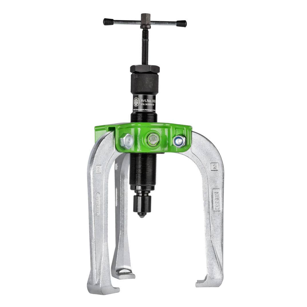 Kukko 845-2-B - Handy, 3-arm puller with power-transmitting, self-centering puller legs and grease-hydraulic spindle tractive force up to 10 t