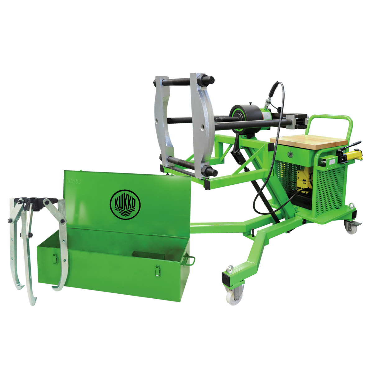 Kukko Goliath-300 - Mobile Hydraulic Puller ÒGOLIATHÒ, up to 900 mm spread, 520 mm reach, max. 30 t t tension force, with set Y38-356
