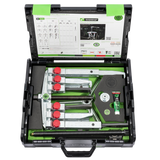 Kukko K-2030-20+S | 15-piece universal puller set 2-jaw and 3-jaw with two different puller jaw types
