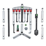 Kukko K-2030-20+S+B | 16-Piece Universal Puller Set 2-Jaw & 3-Jaw With Two Different Types of Puller Jaws and Hydraulic Spindle